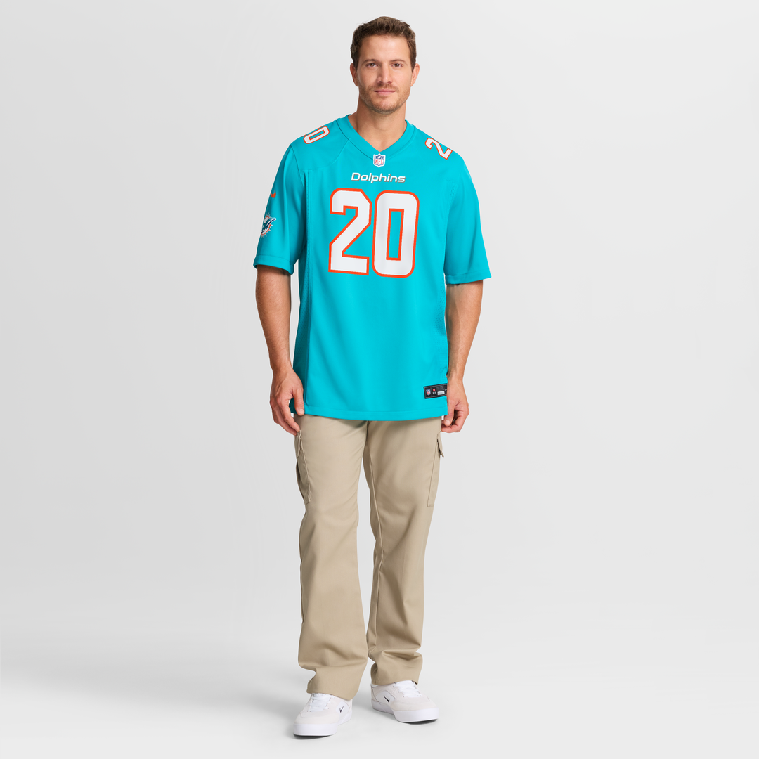 Jordyn Brooks Miami Dolphins Nike  Game Jersey -  Aqua