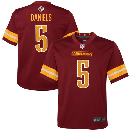 Jayden Daniels Washington Commanders Nike Youth Game Jersey - Burgundy