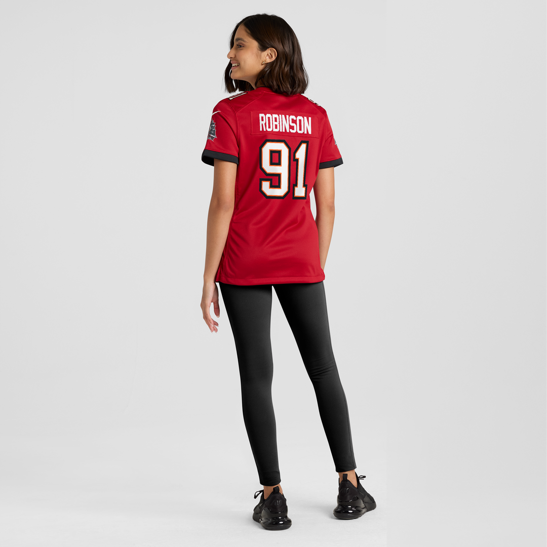 A'Shawn Robinson Tampa Bay Buccaneers Nike Women's Team Game Jersey - Red
