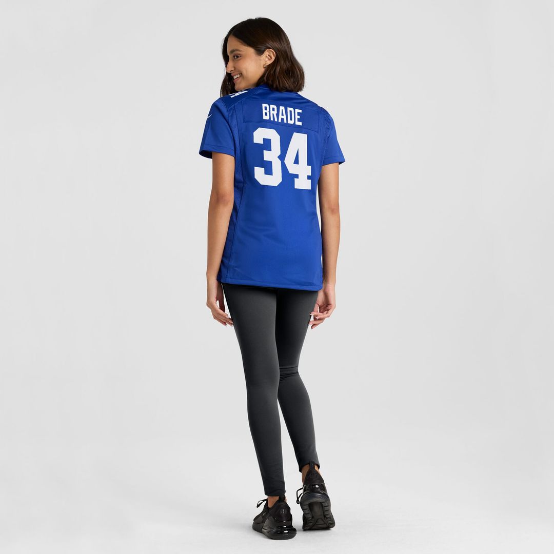 Beau Brade New York Giants Nike Women's Team Game Jersey -  Royal