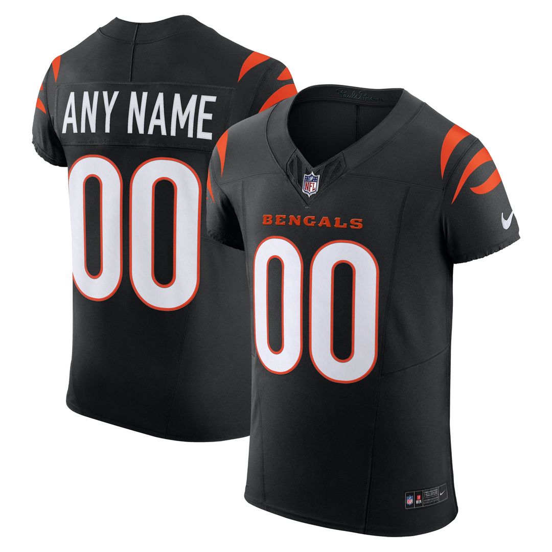 Cincinnati Bengals Nike Alternate Vapor F.U.S.E. Elite Custom Jersey - Men's Orange