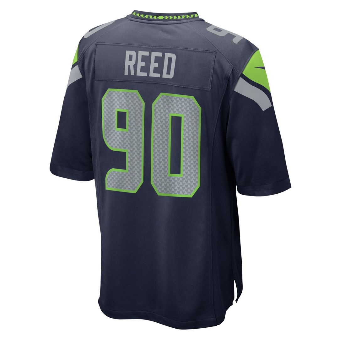 Jarran Reed Seattle Seahawks Game Jersey - College Navy