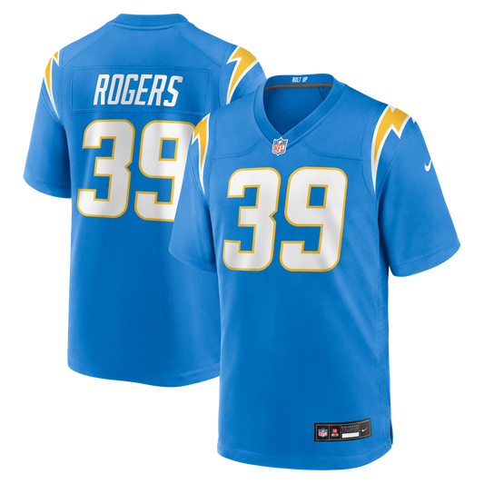 Eric Rogers Los Angeles Chargers Nike Team Game Jersey -  Powder Blue