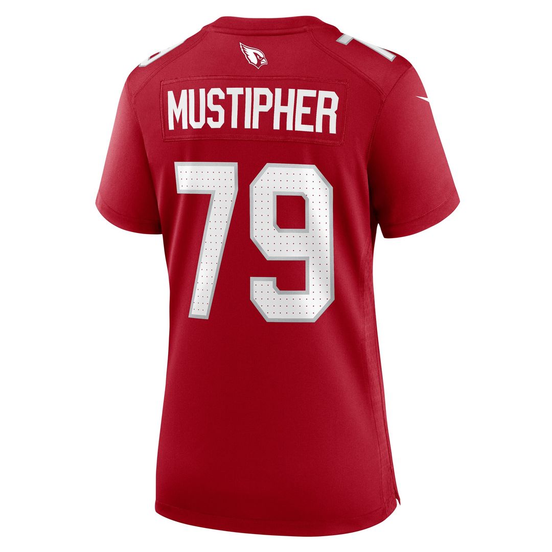 PJ Mustipher Arizona Cardinals Nike Women's Team Game Jersey -  Cardinal