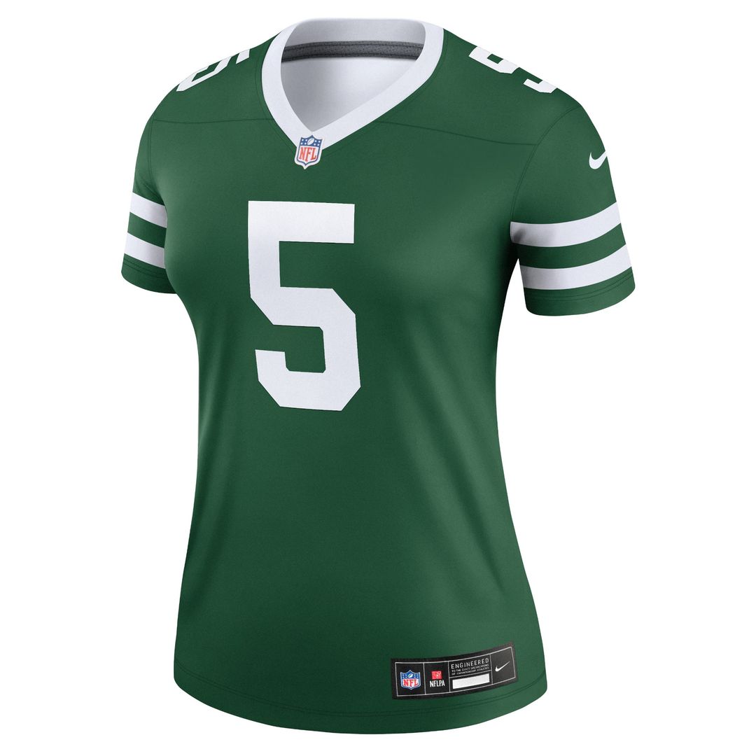Garrett Wilson New York Jets Nike Women's Legend Player Performance Top - Legacy Green